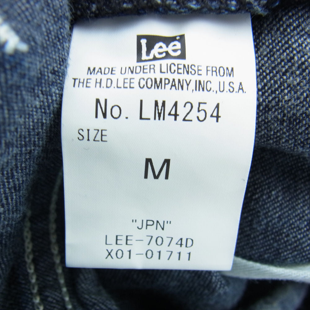 Lee リー LM4254 インディゴ デニム オーバーオール インディゴブルー系 M【中古】