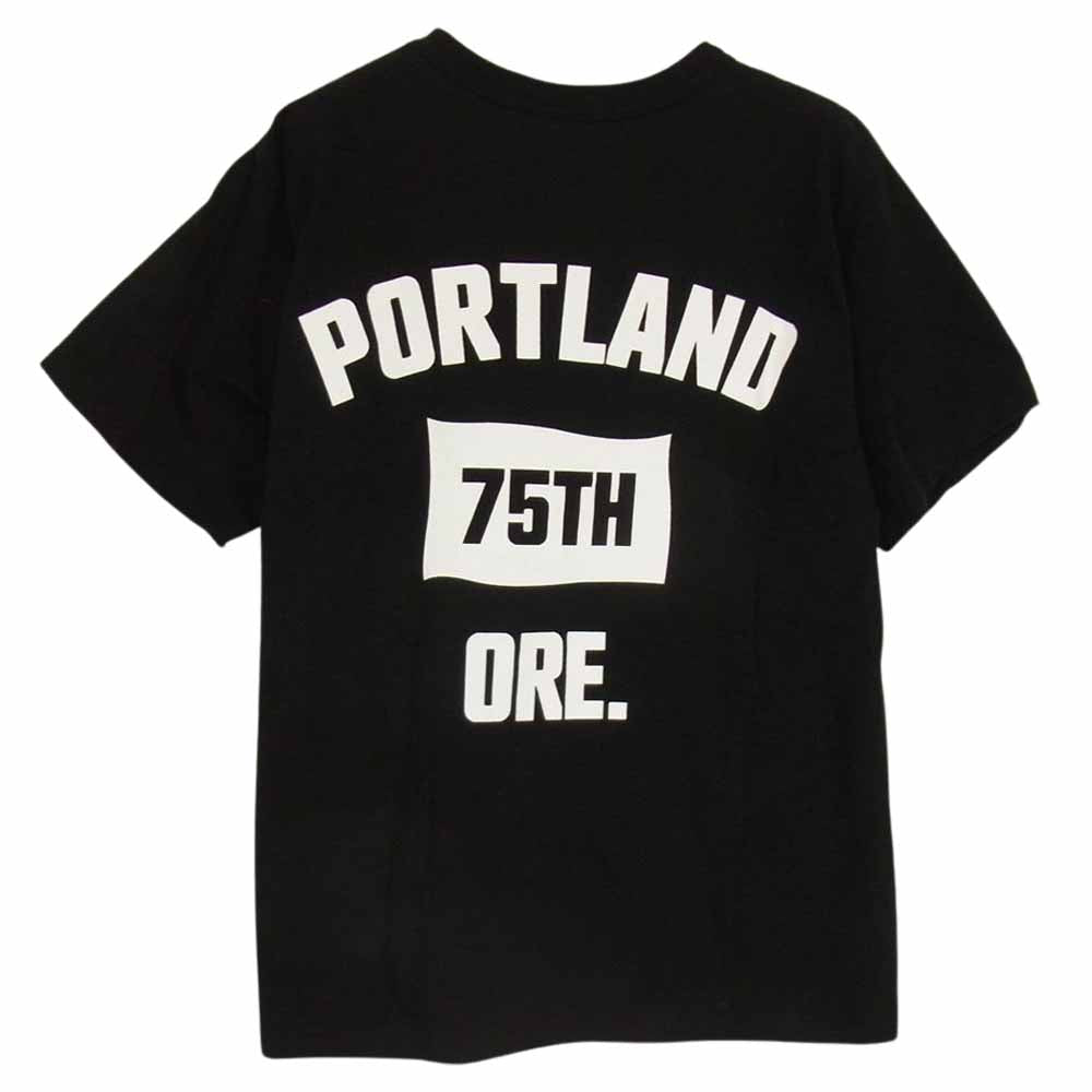 LANGLITZ LEATHERS ラングリッツレザーズ PRINT TEE プリント Tシャツ ブラック系 ライトグリーン系 S【中古】