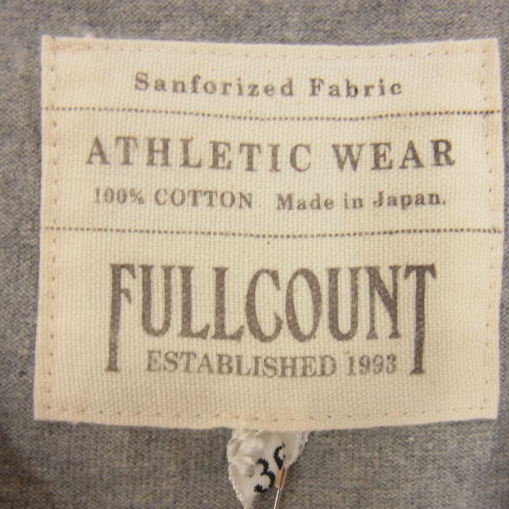 FULLCOUNT フルカウント 5222 Flatseam Heavyweight T Shirt フラットシーム ヘビーウェイト Tシャツ グレー系 36【新古品】【未使用】【中古】