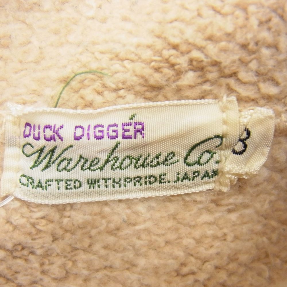 WAREHOUSE ウエアハウス   DUCK DIGGER セパレートポケット セットインフード スウェット パーカー オフホワイト系 38【中古】