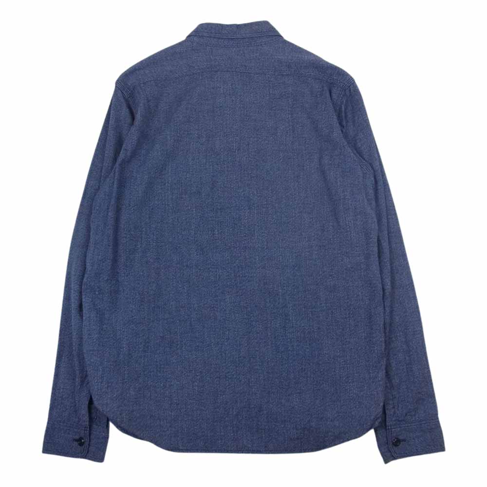 The REAL McCOY'S ザリアルマッコイズ MS16034 8HOUR UNION ツイスト シャンブレー ワークシャツ シャツ ネイビー系 14【中古】