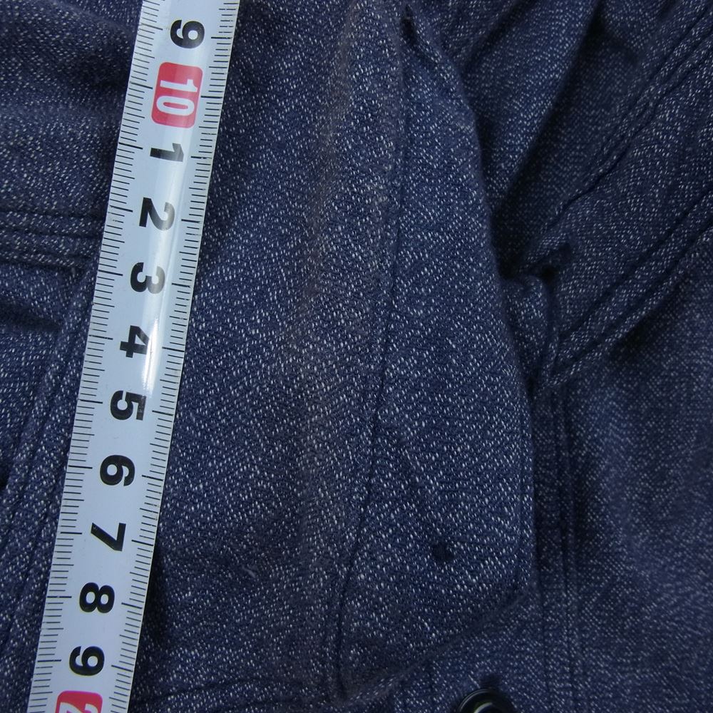 The REAL McCOY'S ザリアルマッコイズ MS16034 8HOUR UNION ツイスト シャンブレー ワークシャツ シャツ ネイビー系 14【中古】