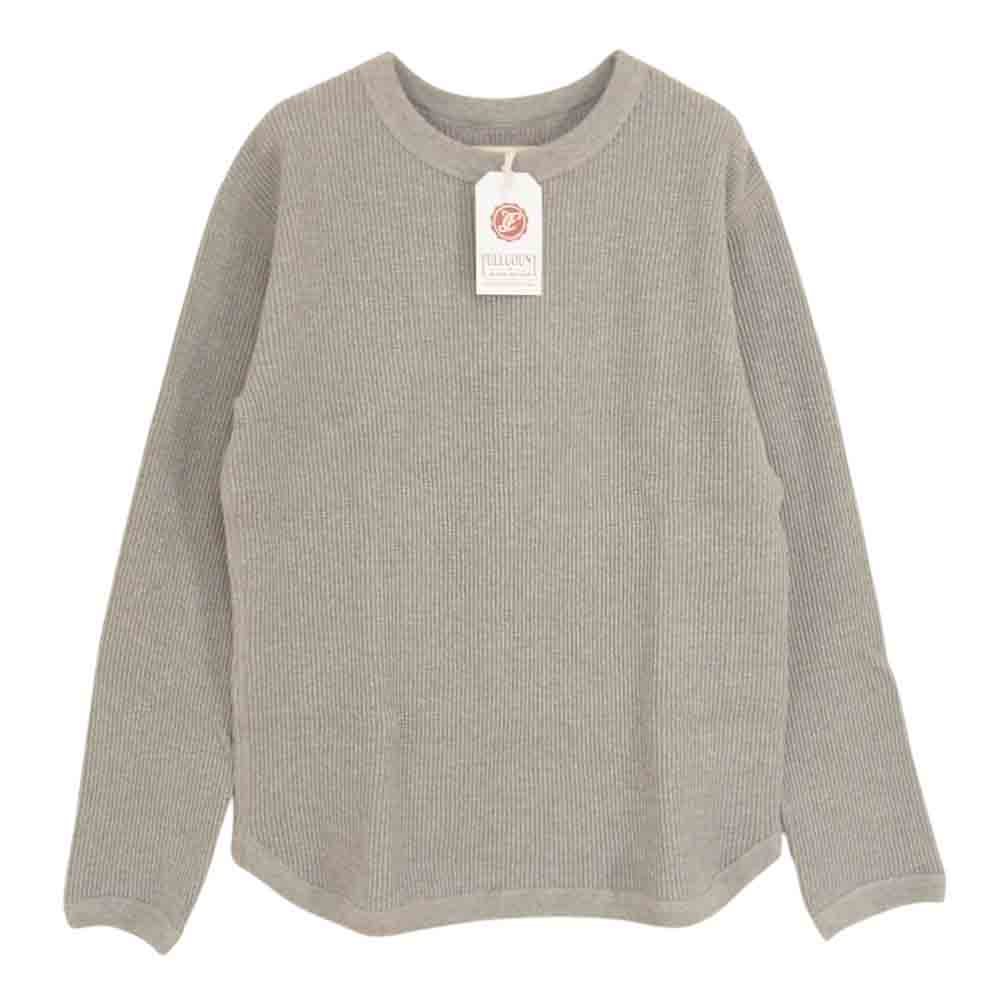FULLCOUNT フルカウント 5964 HEAVY WEIGHT WAFFLE LONG SLEEVE T-SHIRTS 度詰 ワッフル サーマル カットソー グレー系 36【新古品】【未使用】【中古】