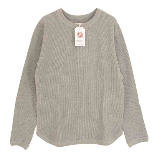 FULLCOUNT フルカウント 5964 HEAVY WEIGHT WAFFLE LONG SLEEVE T-SHIRTS 度詰 ワッフル サーマル カットソー グレー系 36【新古品】【未使用】【中古】