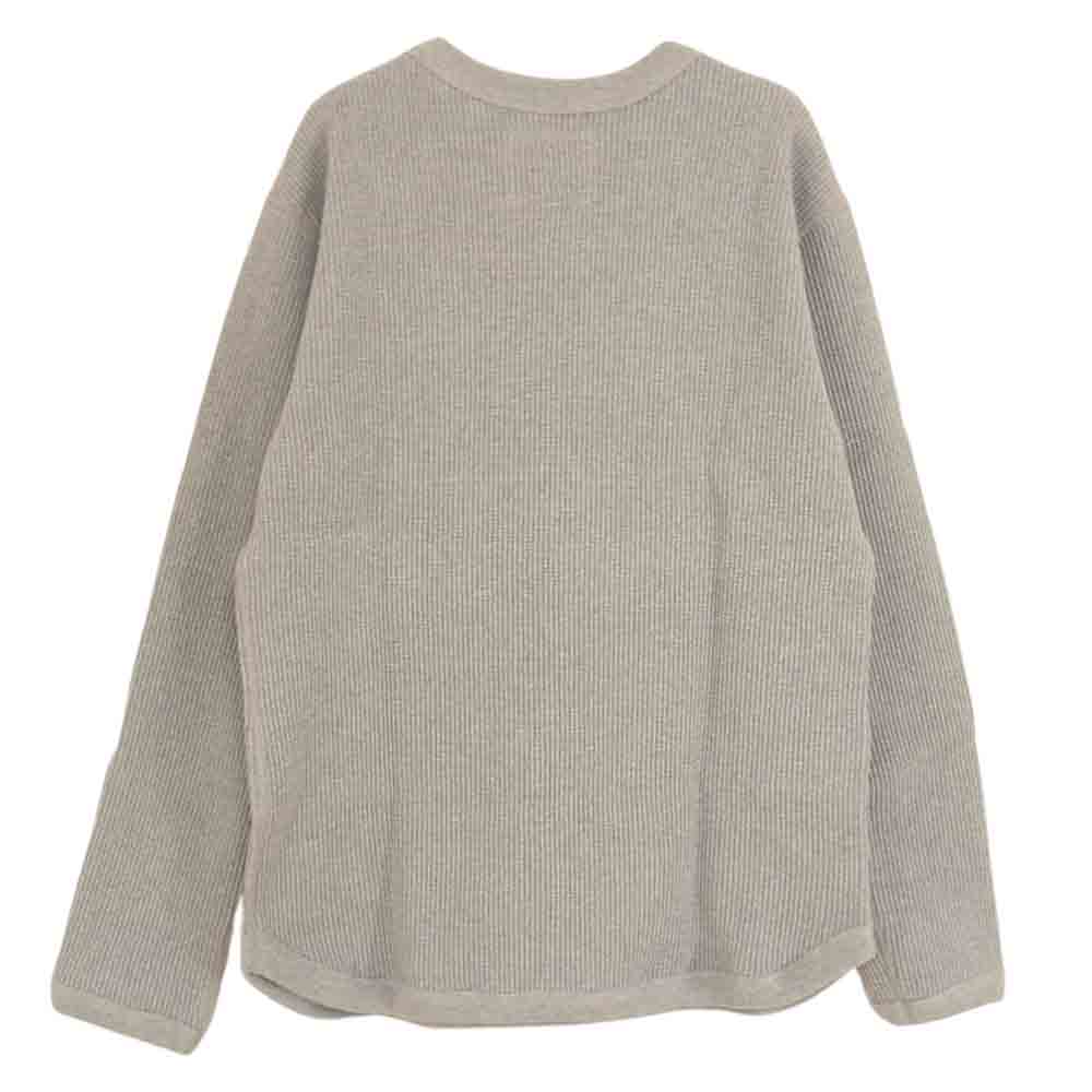FULLCOUNT フルカウント 5964 HEAVY WEIGHT WAFFLE LONG SLEEVE T-SHIRTS 度詰 ワッフル サーマル カットソー グレー系 36【新古品】【未使用】【中古】