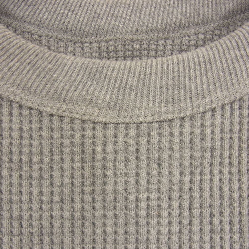 FULLCOUNT フルカウント 5964 HEAVY WEIGHT WAFFLE LONG SLEEVE T-SHIRTS 度詰 ワッフル サーマル カットソー グレー系 36【新古品】【未使用】【中古】