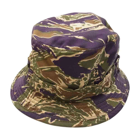 The REAL McCOY'S ザリアルマッコイズ TIGER BOONIE HAT タイガー カモ ブーニ― ミリタリー バケット ハット 帽子 マルチカラー系 7,5/8【中古】