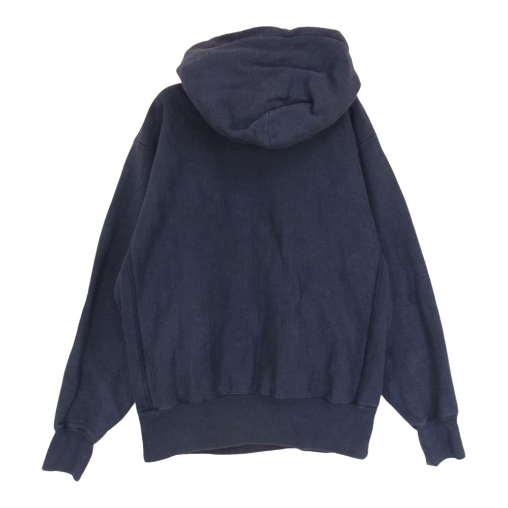 The REAL McCOY'S ザリアルマッコイズ BALL PARK プルオーバー スウェット パーカー ネイビー系 S【中古】