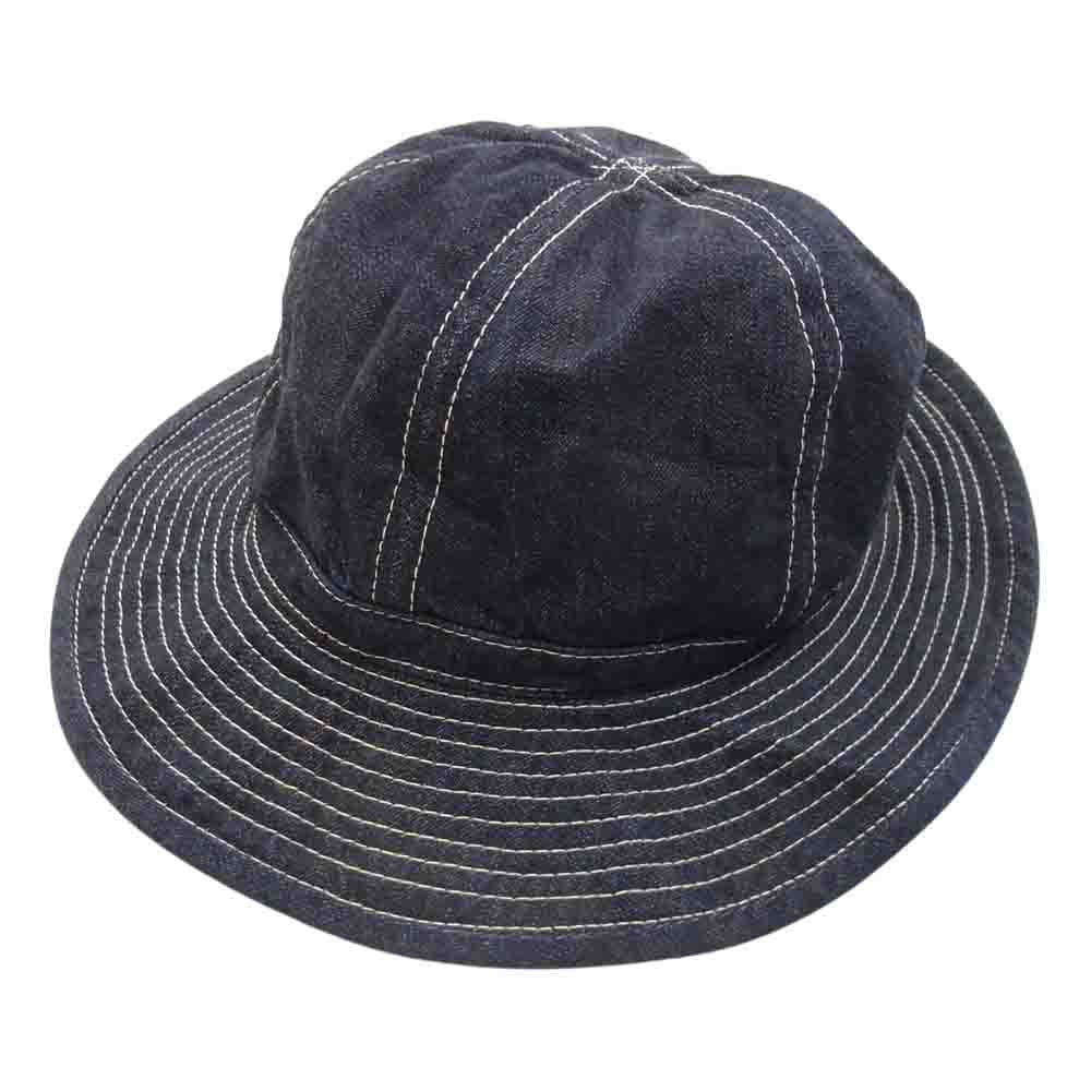The REAL McCOY'S ザリアルマッコイズ U.S. ARMY DENIM HAT アーミー デニム ハット ネイビー系 7.5【中古】