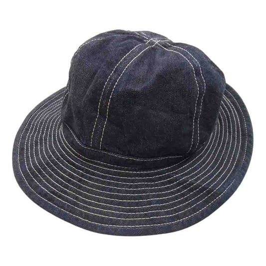 The REAL McCOY'S ザリアルマッコイズ U.S. ARMY DENIM HAT アーミー デニム ハット ネイビー系 7.5【中古】