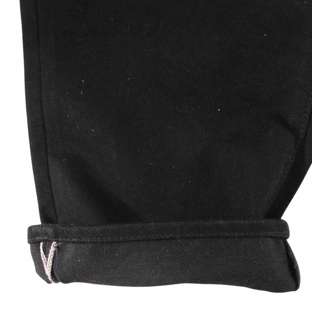 IRON HEART アイアンハート 634S-14bb 14oz ブラック × ブラック セルビッチ デニム ストレート パンツ ブラック系 28【中古】