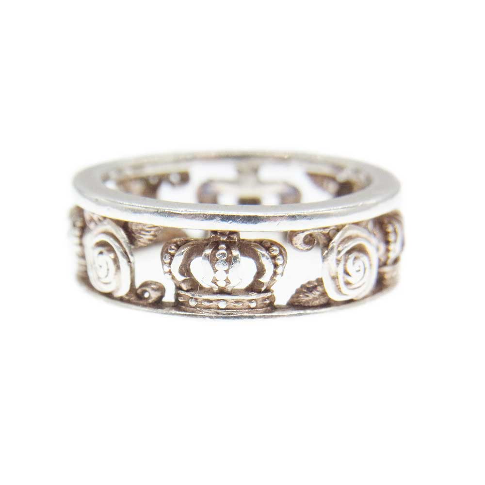 Justin Davis ジャスティンデイビス SRJ2012 3 4 MY LOVE マイラブ リング KIDS シルバー系 約4号【中古】