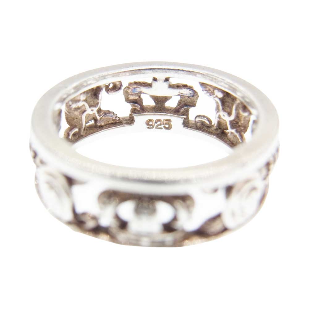 Justin Davis ジャスティンデイビス SRJ2012 3 4 MY LOVE マイラブ リング KIDS シルバー系 約4号【中古】