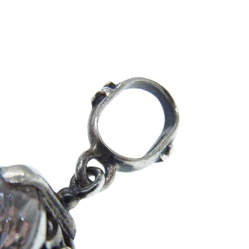 Loree Rodkin ローリーロドキン love&hate ラブアンドヘイト ストーン ペンダント ネックレス チャーム クリア系【中古】