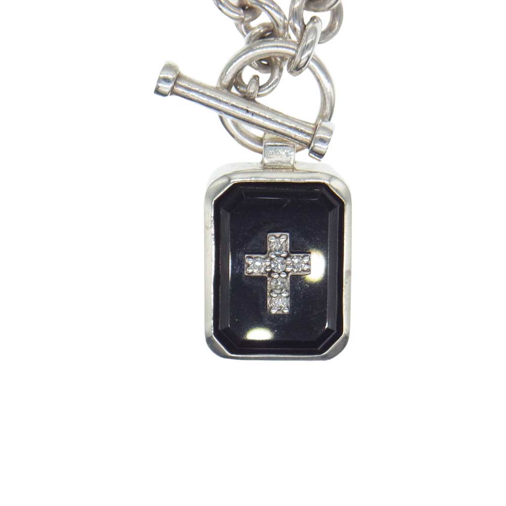 Justin Davis ジャスティンデイビス SNJ115 2 40 EMINEM エミネム ネックレス オニキス ダイヤ SILVER925/ONYX/DIAMOND シルバー系【中古】