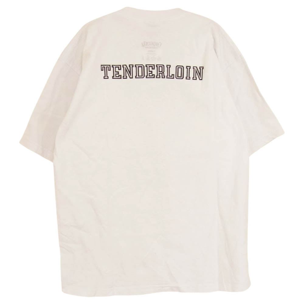 TENDERLOIN テンダーロイン 17SS TEE BLS BLACK SHEEP 羊 半袖 Tシャツ  ホワイト系 L【中古】
