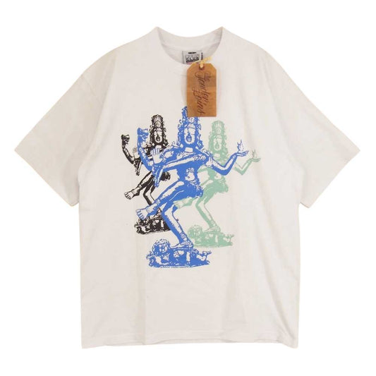 TENDERLOIN テンダーロイン TEE SV シヴァ神 プリント コットン Tシャツ  ホワイト系 L【中古】