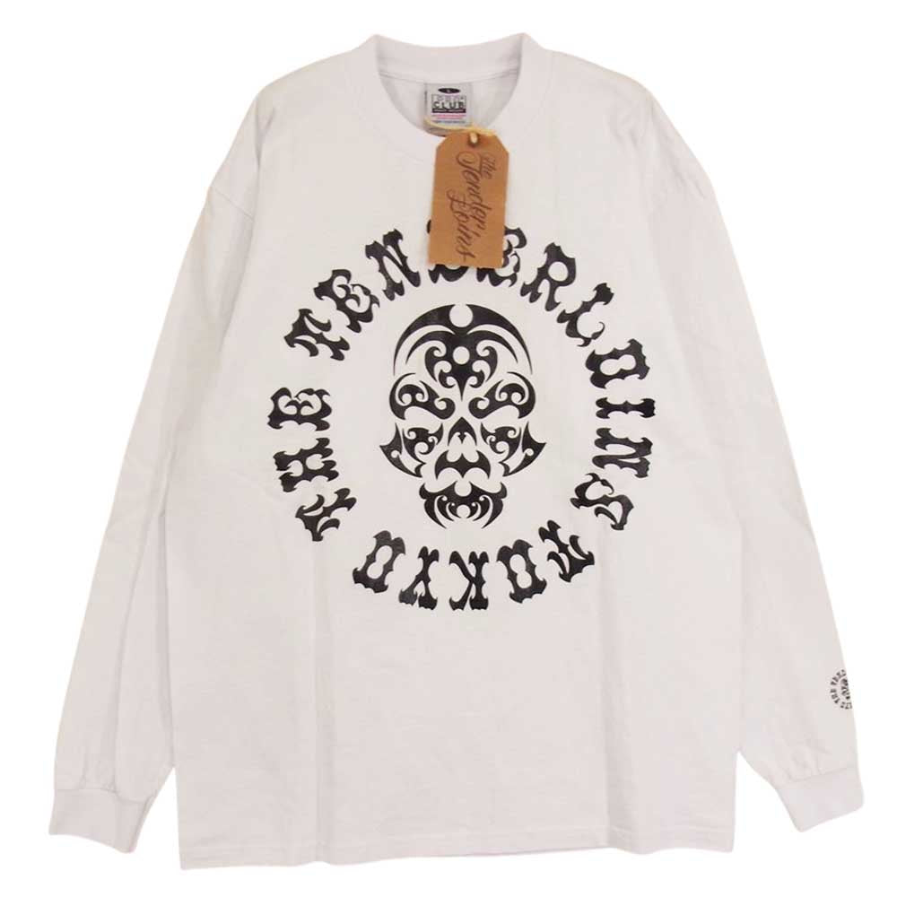 TENDERLOIN テンダーロイン T-TEE L/S BS ボルネオスカル 長袖 ロングスリーブ Tシャツ ホワイト系 L【中古】
