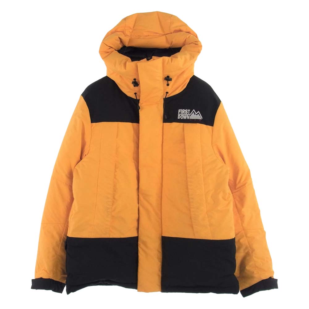 ファーストダウン 18AW × FREAK’S STORE フリークストア 別注 SHORT DOWN ショート ダウン ジャケット   ブラック系 イエロー系 M【中古】