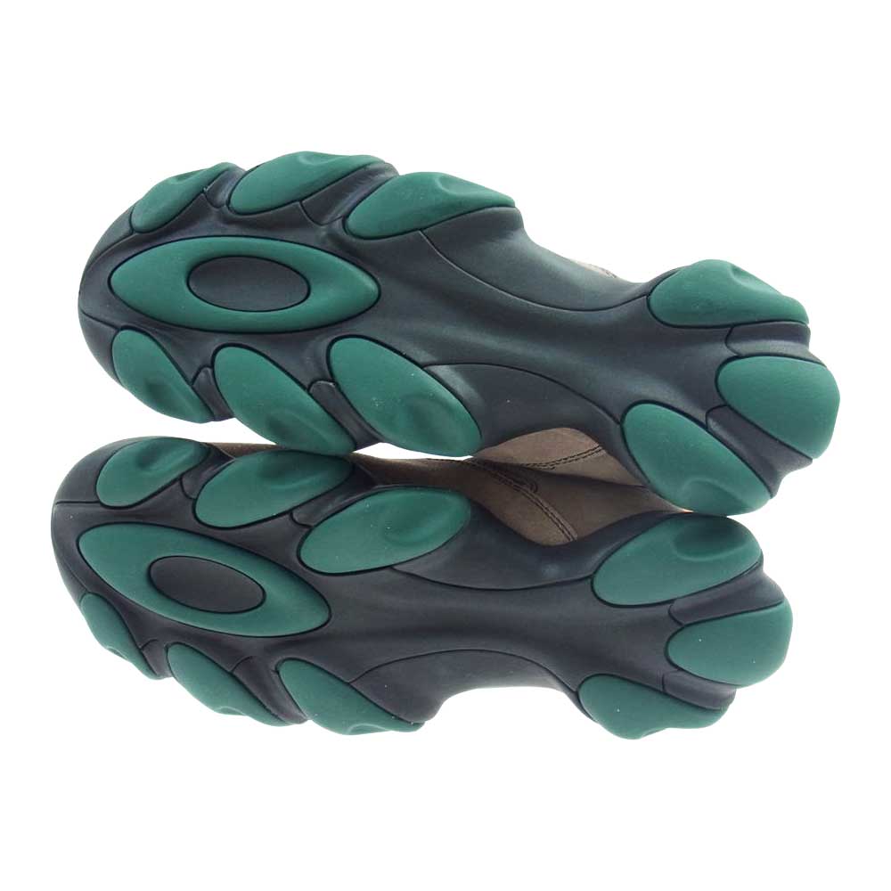 OAKLEY オークリー × BRAIN-DEAD SD FLESH ブレインデッド スエード フレッシュ スリッポン シューズ スニーカー ライトブラウン系 ブラック系 グリーン系 28.0cm【新古品】【未使用】【中古】