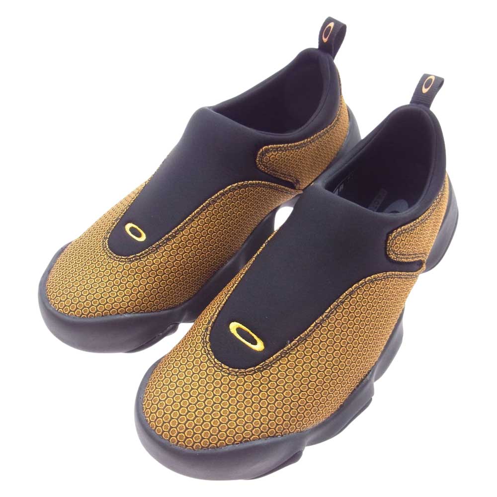 OAKLEY オークリー 23SS × BRAIN DEAD Jacquard Flesh ブレインデッド ジャカード フレッシュ スリッポン シューズ スニーカー ブラック系 オレンジ系 28.0cm【新古品】【未使用】【中古】