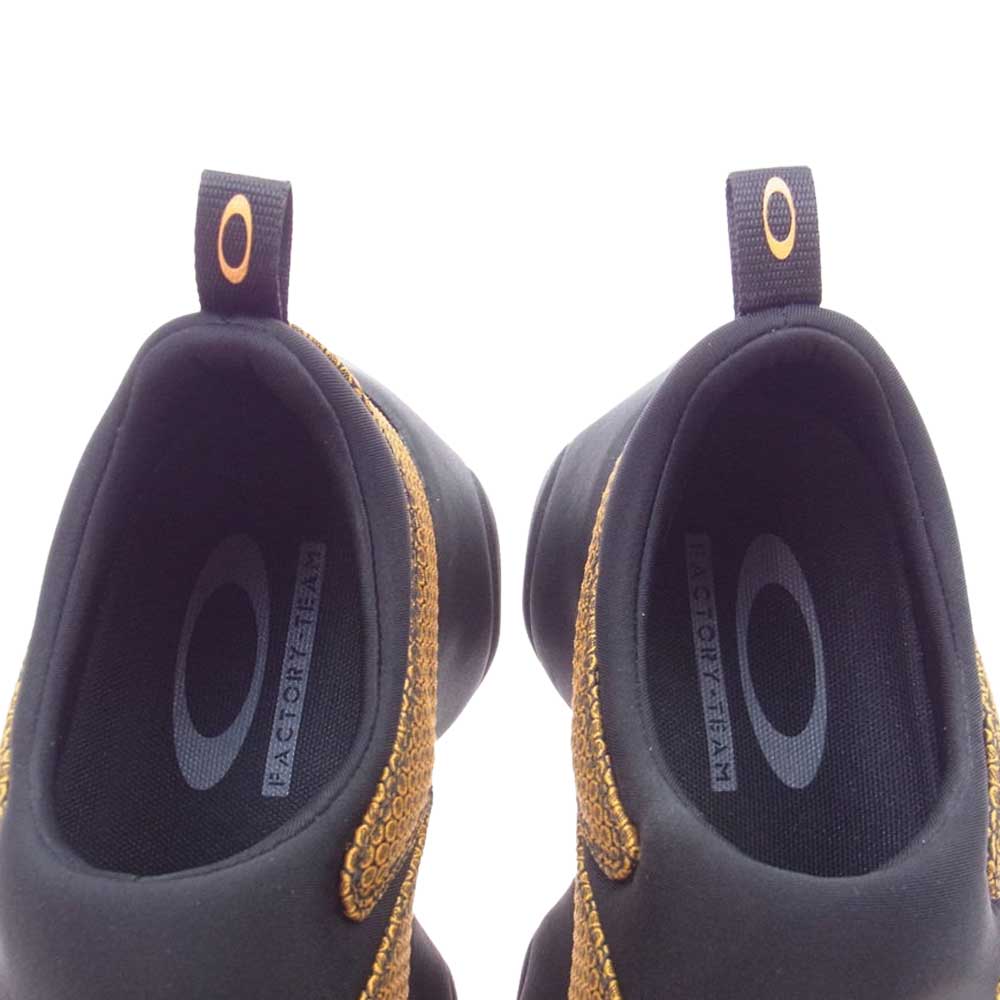 OAKLEY オークリー 23SS × BRAIN DEAD Jacquard Flesh ブレインデッド ジャカード フレッシュ スリッポン シューズ スニーカー ブラック系 オレンジ系 28.0cm【新古品】【未使用】【中古】