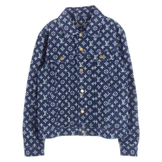 LOUIS VUITTON ルイ・ヴィトン 18SS 1A46VA モノグラム デニム ジャケット インディゴ インディゴブルー系【中古】