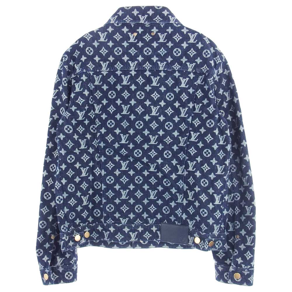LOUIS VUITTON ルイ・ヴィトン 18SS 1A46VA モノグラム デニム ジャケット インディゴ インディゴブルー系【中古】