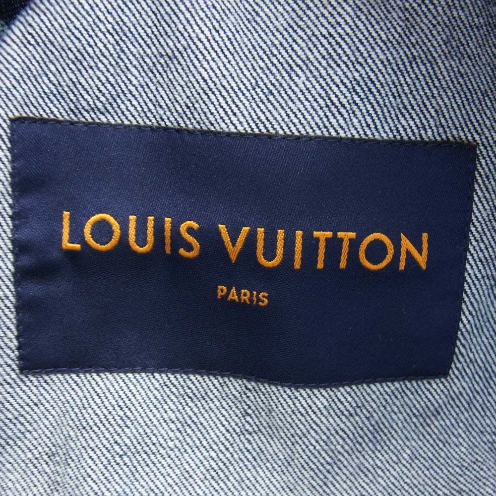 LOUIS VUITTON ルイ・ヴィトン 18SS 1A46VA モノグラム デニム ジャケット インディゴ インディゴブルー系【中古】