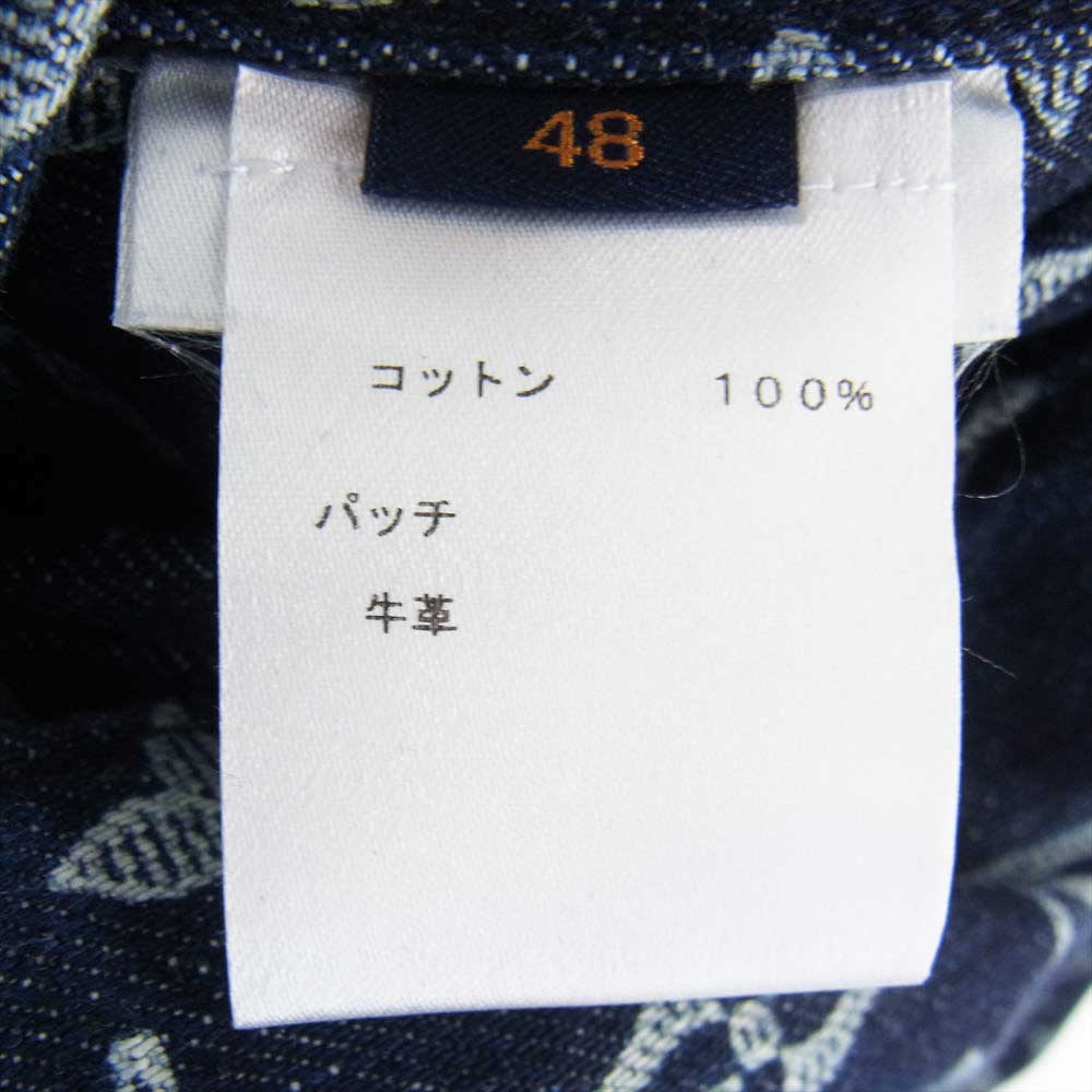LOUIS VUITTON ルイ・ヴィトン 18SS 1A46VA モノグラム デニム ジャケット インディゴ インディゴブルー系【中古】