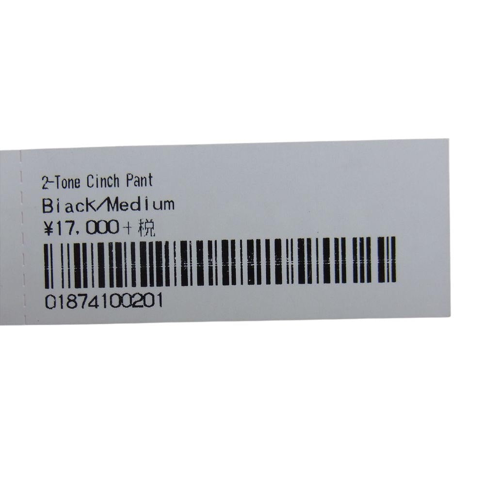 Supreme シュプリーム 20AW  2-Tone Cinch Pant 2トーン チノ イージー パンツ ブラック系 M【中古】
