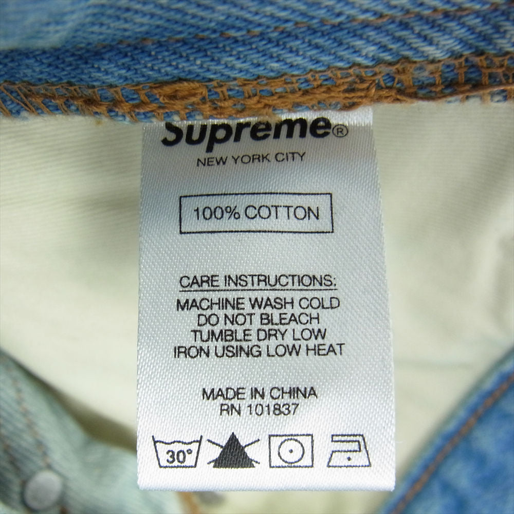 Supreme シュプリーム 20AW  Double Knee Denim Painter Pant ダブルニー デニム パンツ インディゴブルー系 32【中古】