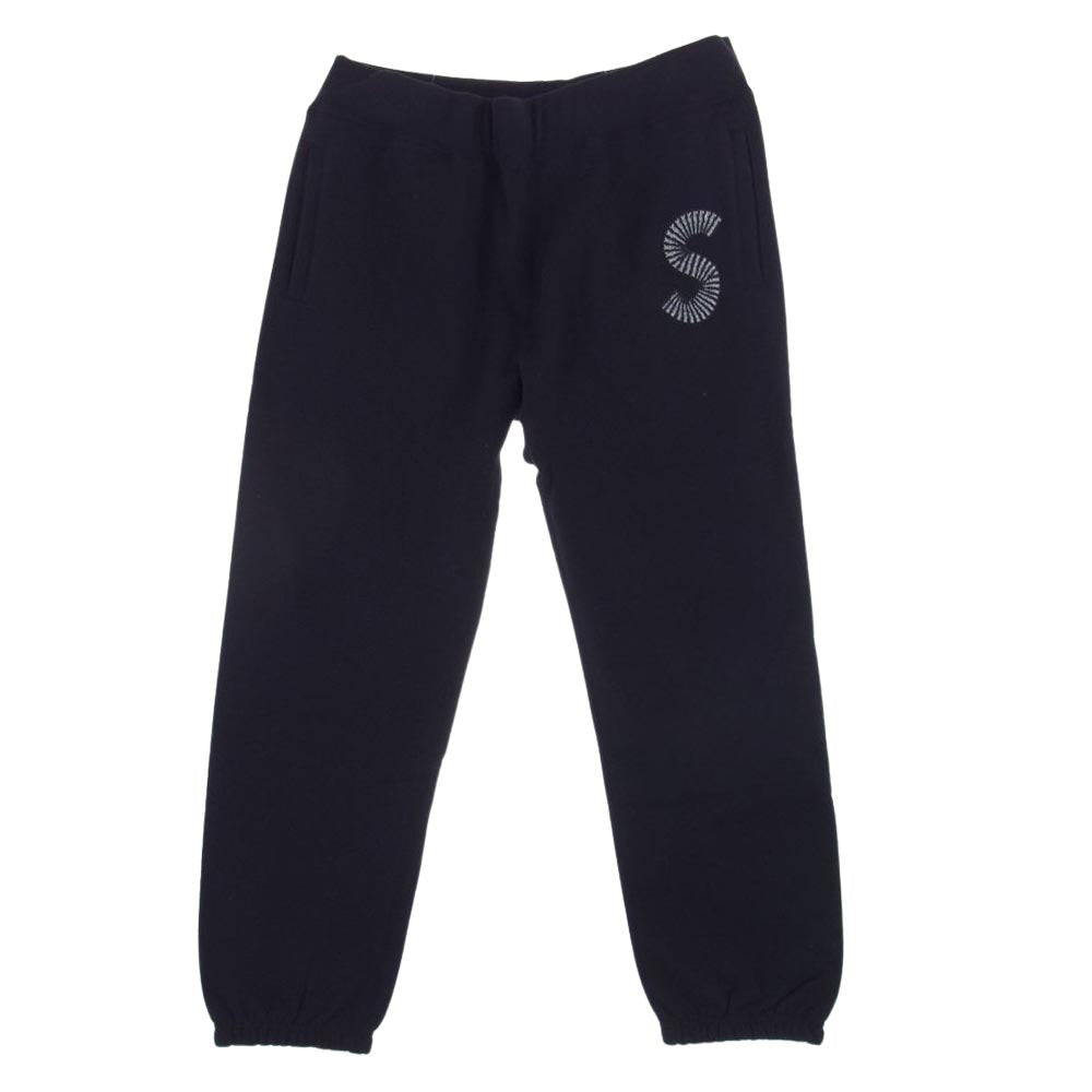 Supreme シュプリーム 20AW  S Logo Sweatpant Sロゴ 刺繍 スウェット パンツ ブラック系 M【極上美品】【中古】