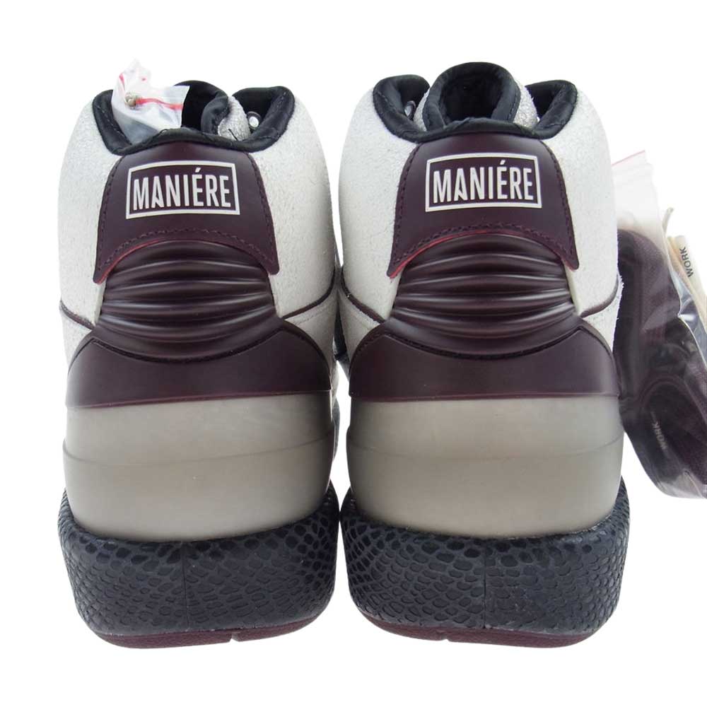 NIKE AIR JORDAN ナイキ ジョーダン DO7216-100  × A MA MANIERE AIR JORDAN 2 RETRO Airness ア マ マニエール エアジョーダン2 レトロ ハイカット スニーカー ホワイト系 ベージュ系 29.5cm【新古品】【未使用】【中古】