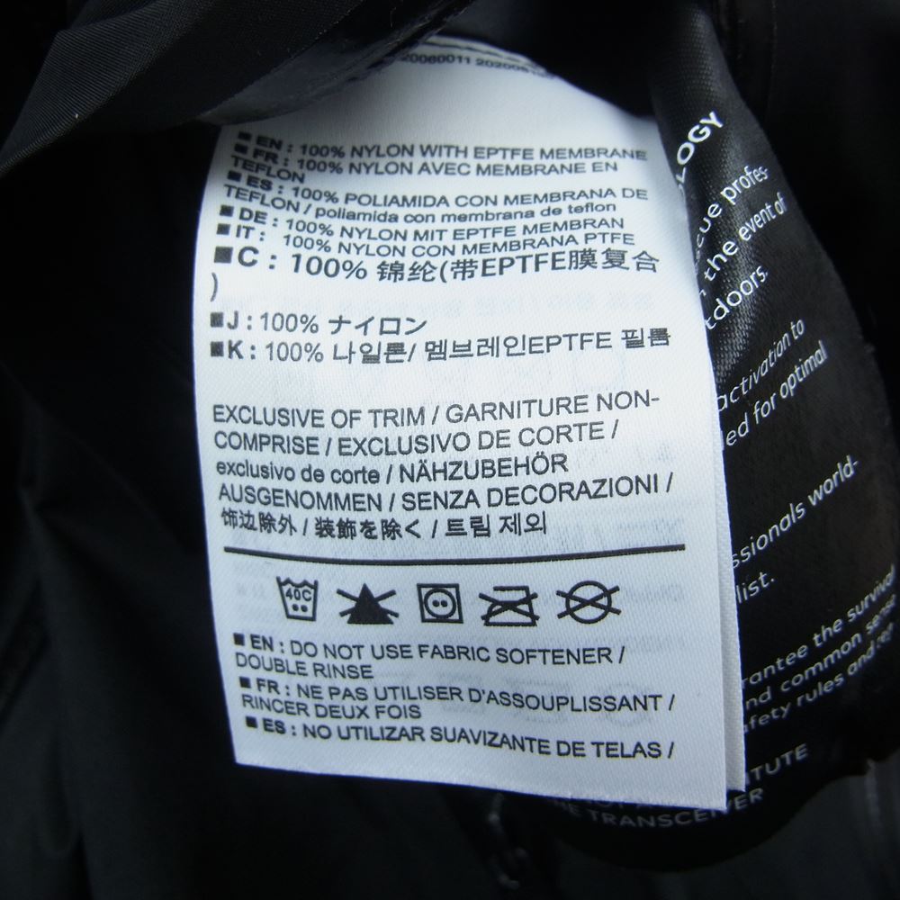 ARC'TERYX アークテリクス 25854 【クリーニング済】BETA AR Jacket ベータ AR ナイロン ジャケット ブラック系 S【中古】