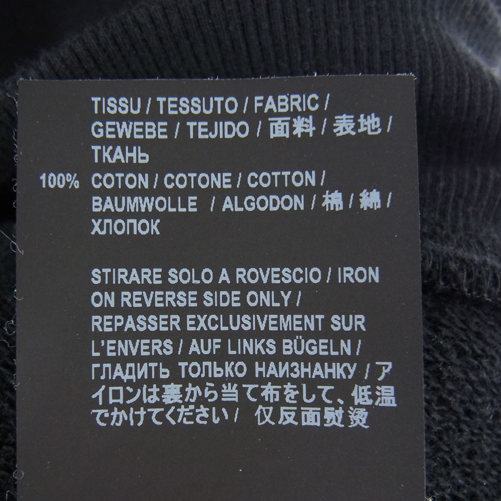 SAINT LAURENT サンローラン 464581 YB2PG シグニチャー クロップ ロゴプリント パーカー ブラック系 M【中古】