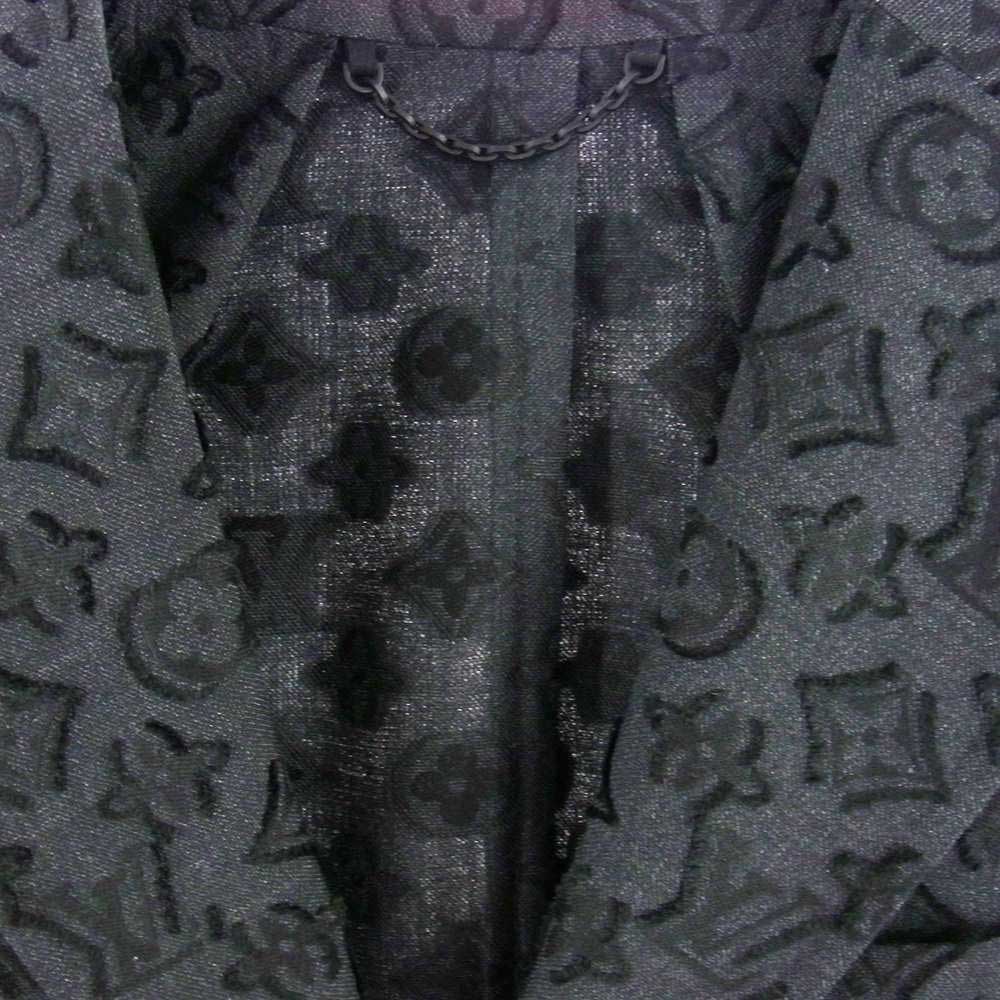 LOUIS VUITTON ルイ・ヴィトン 1A8X4P モノグラム ナポリタン テーラード ジャケット ダークグレー系 ブラック系 44【中古】