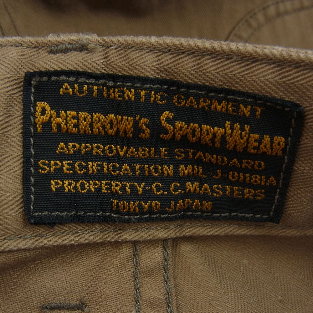 Pherrow's フェローズ ヘリンボーン ペインター パンツ ブラウン系 30【中古】