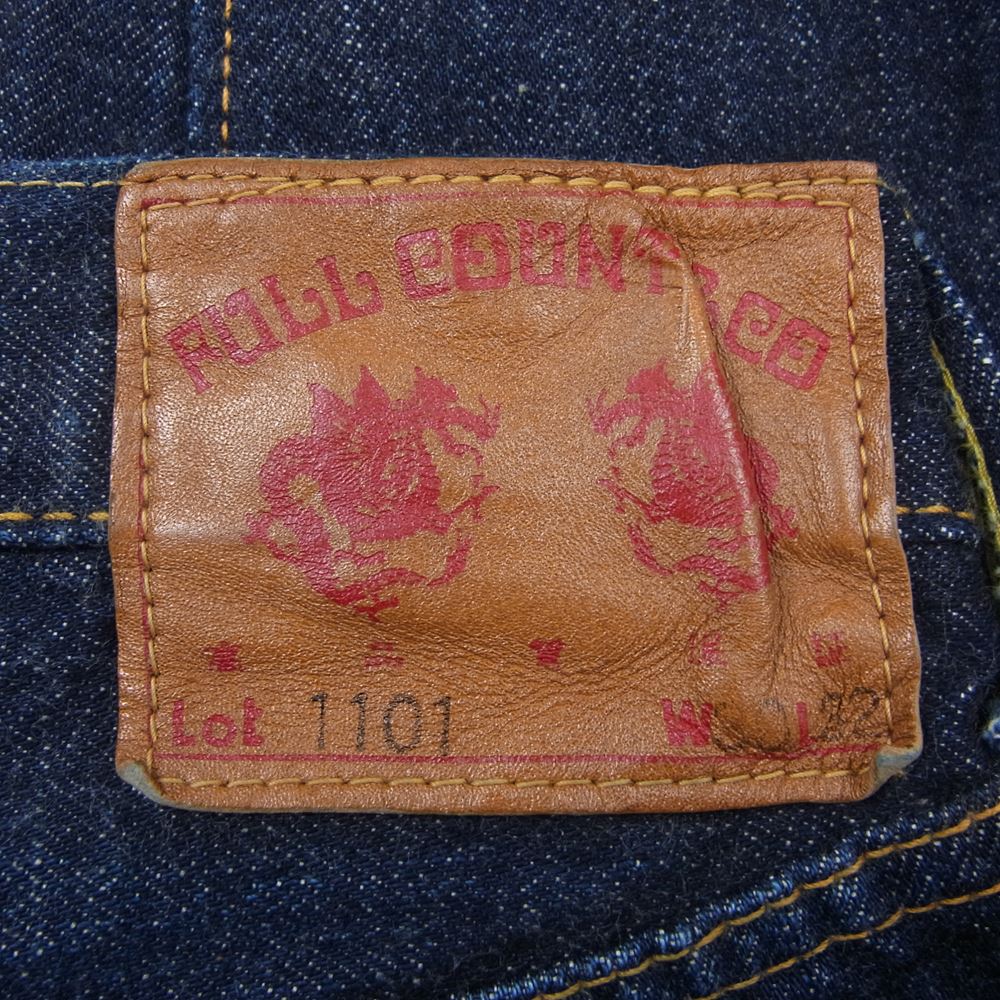 FULLCOUNT フルカウント 1101 ボタンフライ ストレート デニム パンツ インディゴブルー系 30【中古】