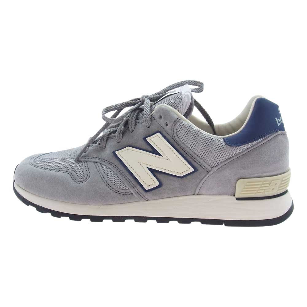 NEW BALANCE ニューバランス M670UKF 40th ANNIVERSARY 40周年 Made in England スエード ローカット スニーカー  グレー系 25cm【新古品】【未使用】【中古】