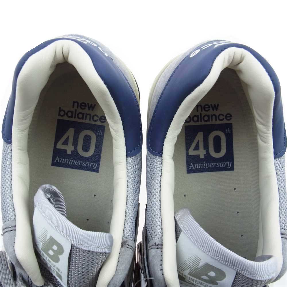 NEW BALANCE ニューバランス M670UKF 40th ANNIVERSARY 40周年 Made in England スエード ローカット スニーカー  グレー系 25cm【新古品】【未使用】【中古】
