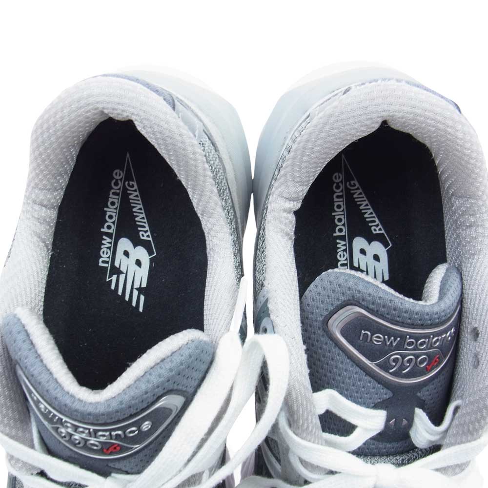 NEW BALANCE ニューバランス W990GL6 USA製 W990GL6 ローカット スニーカー グレー系 25cm【中古】