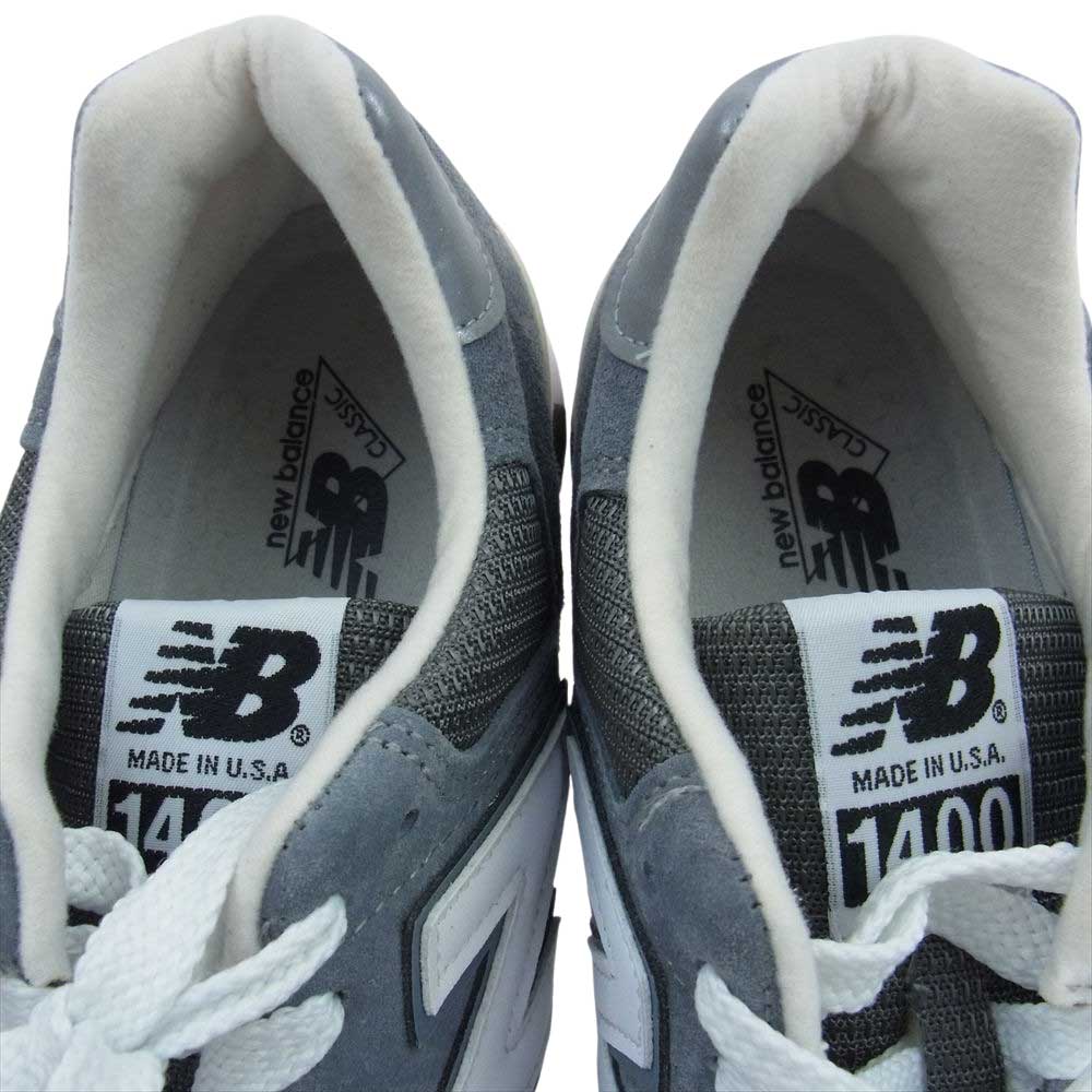 NEW BALANCE ニューバランス M1400GJ　 USA製 スエード ローカット スニーカー グレー系 25cm【新古品】【未使用】【中古】
