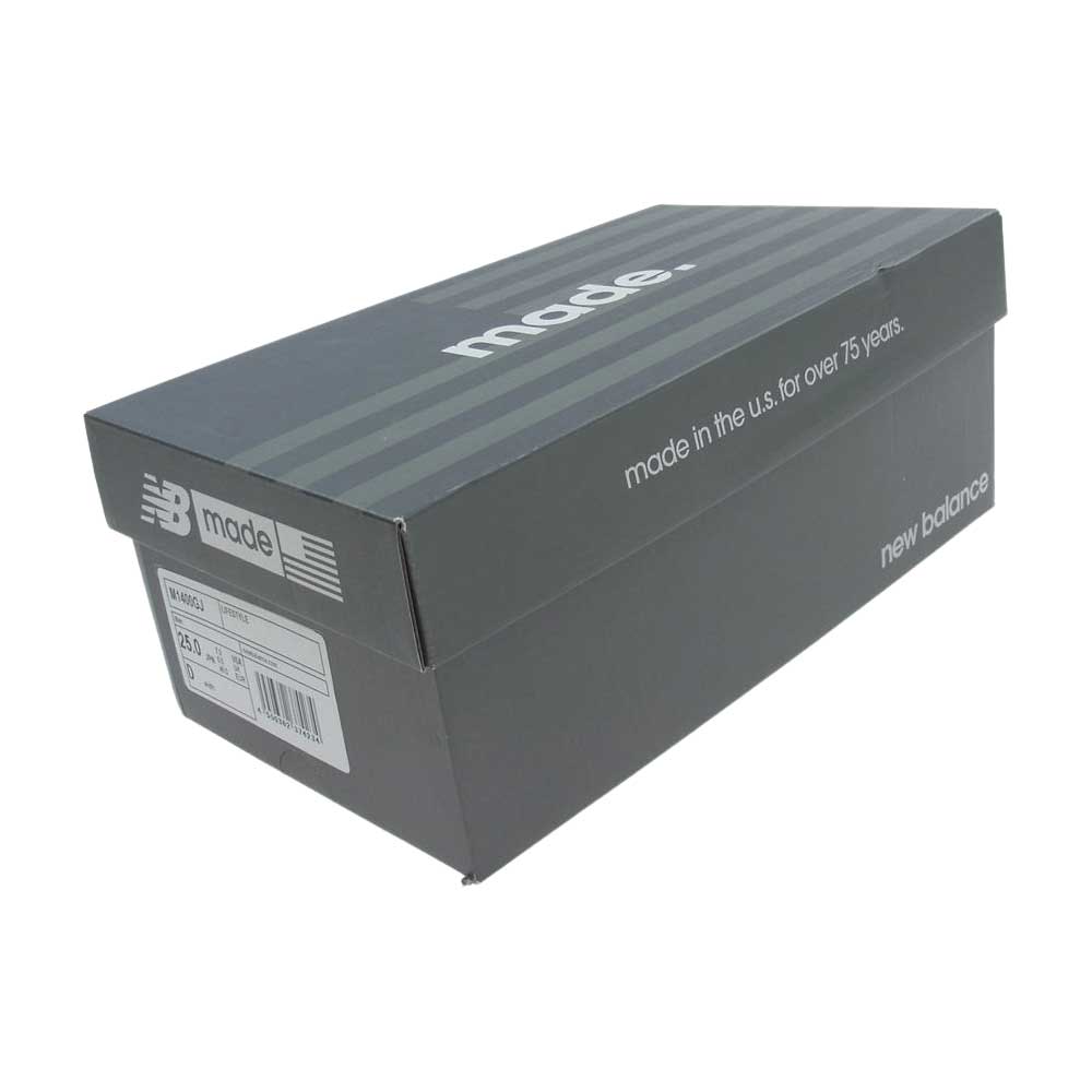 NEW BALANCE ニューバランス M1400GJ　 USA製 スエード ローカット スニーカー グレー系 25cm【新古品】【未使用】【中古】