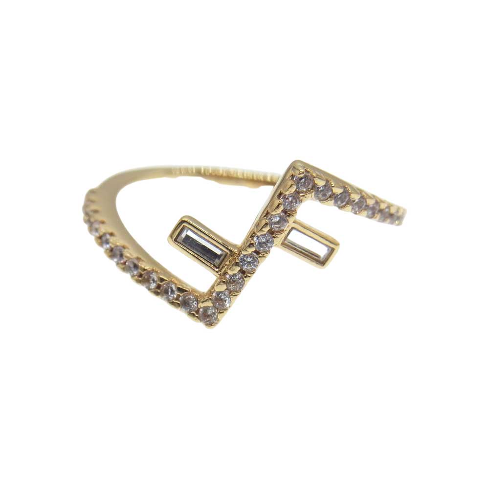 FENDI フェンディ 8AH731ALIDF089U ダブルF ファースト リング ゴールド系【中古】