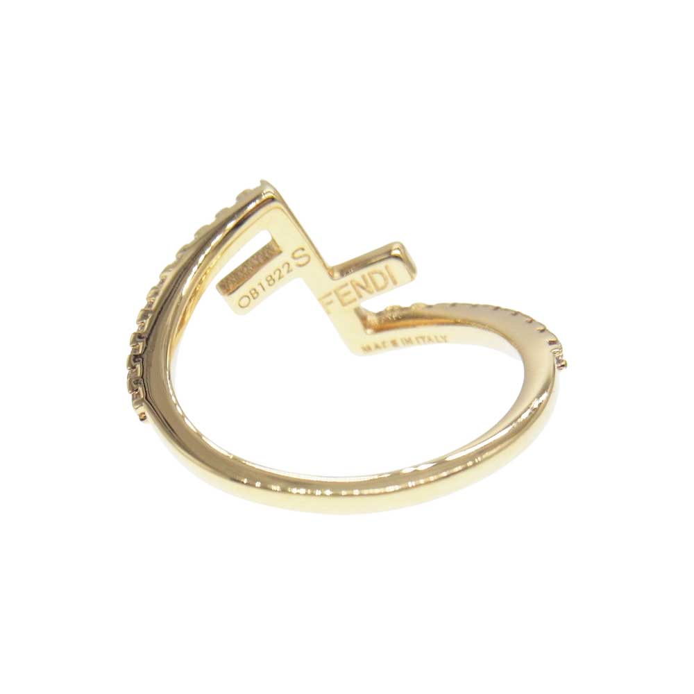 FENDI フェンディ 8AH731ALIDF089U ダブルF ファースト リング ゴールド系【中古】