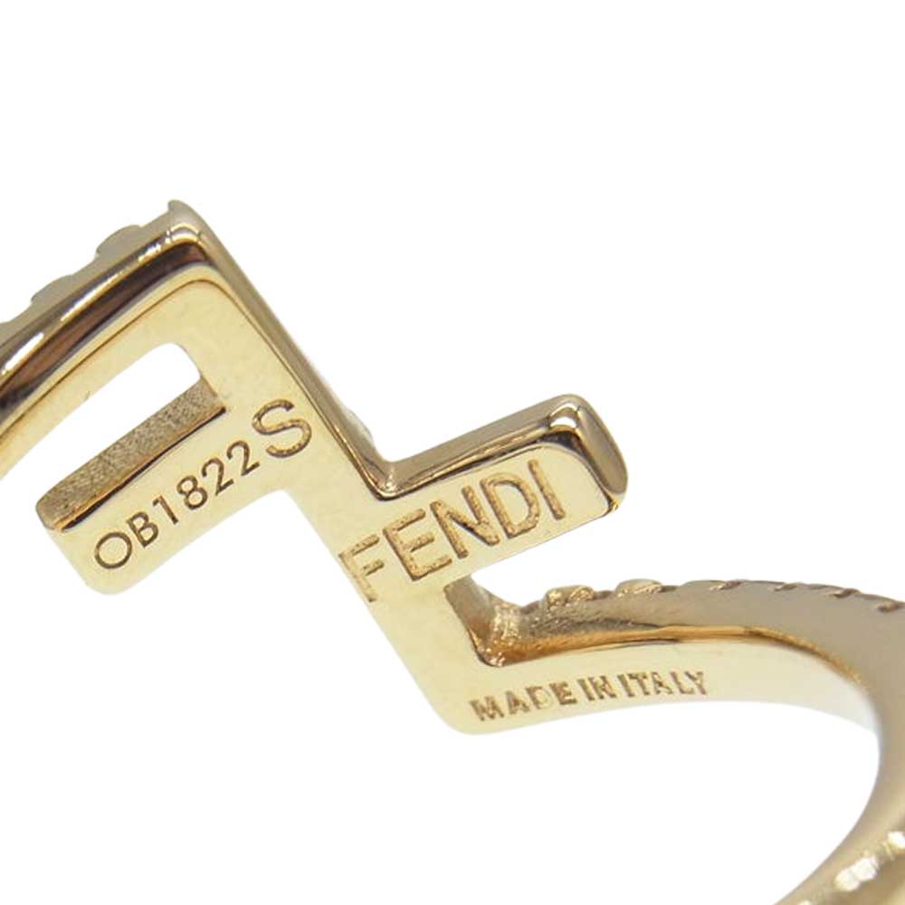 FENDI フェンディ 8AH731ALIDF089U ダブルF ファースト リング ゴールド系【中古】