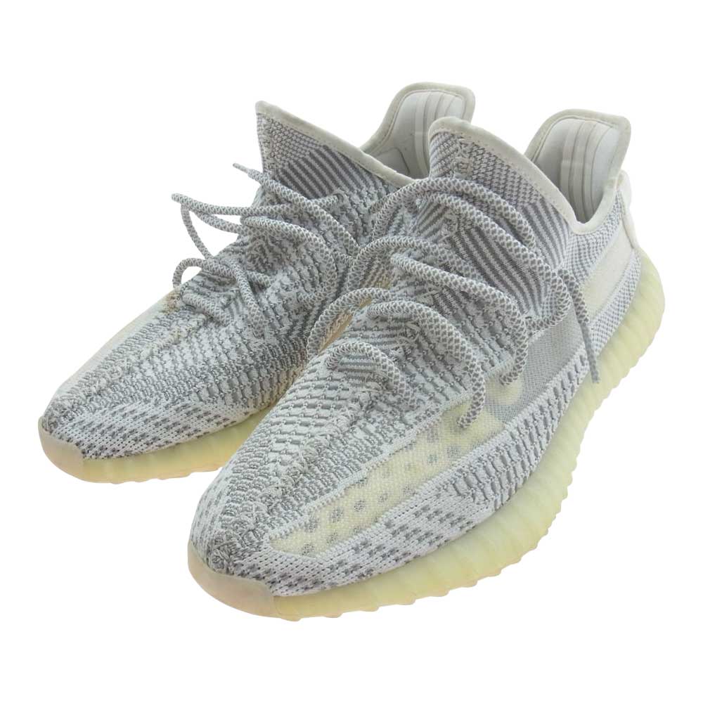 adidas アディダス EF2905 YEEZY BOOST 350 イージーブースト V2 STATIC スタティック スニーカー グレー系 オフホワイト系 ライトイエロー系 28.0【中古】