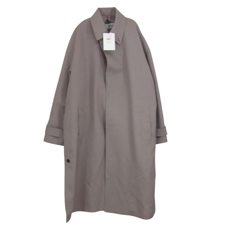 THE RERACS ザリラクス 23SS-RECT-363-J THE BAL COLLAR COAT バルカラー コート ベージュ グレー系 48【美品】【中古】