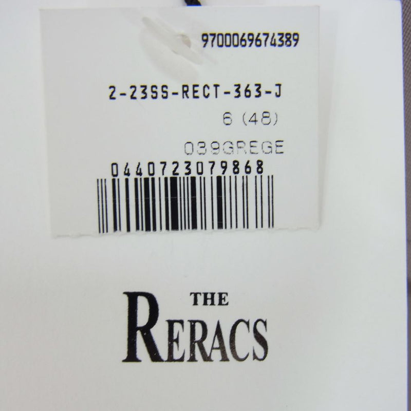 THE RERACS ザリラクス 23SS-RECT-363-J THE BAL COLLAR COAT バルカラー コート ベージュ グレー系 48【美品】【中古】